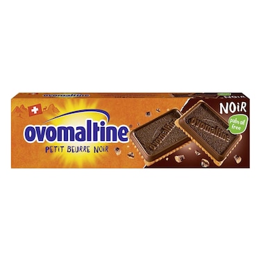 Ovomaltine Petit Beurre Noir Dark Chocolate Biscuits, 145g