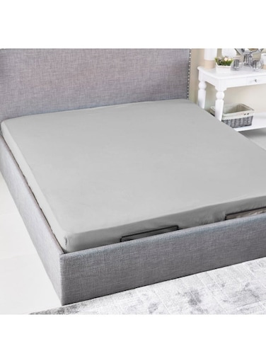 Box Ballina Solid Cotton Queen Fitted Sheet 200 x 33 x 150 cm