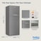 Beko Refrigerator 550 Liters Gross(422 Net),Top Mount Double Door,CoolRoom, 10 yrs Warranty on  ProSmart Inverter Compressor, RDNT550XS(Silver colour)