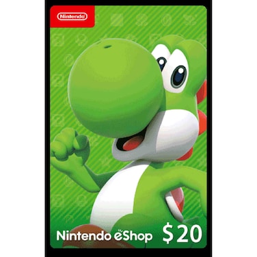 Nintendo eShop Gift Card, 20 USD, Digital Code