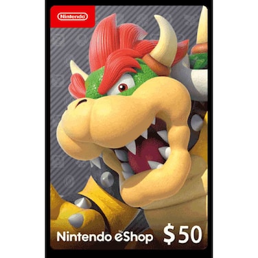 Nintendo eShop Gift Card, 50 USD, Digital Code