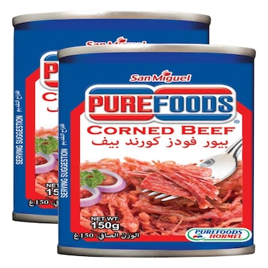 Pure Foods Corned Beef, 150g Pack of 3