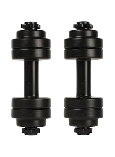 Yardwe 2Pcs Dumbbell Shape Water Bottle, Sports Fitness Exercise Water Jug for Gym, Yoga, Running, Outdoors, Cycling, and Camping