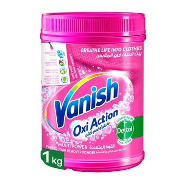 Vanish Oxi Action Fabric Stain Remover Powder 1kg - Coloured &amp; White Clothes