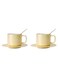 2-Piece 150ml Elegant Luxurious Home Coffee Cup Afternoon Tea Ceramic Cups And Saucer Set