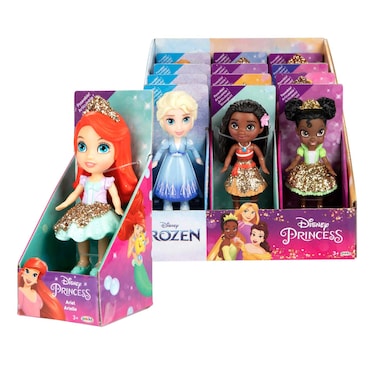 Jakks Pacific Disney Princess And Frozen Mini Doll Assortment Multicolour 1PC