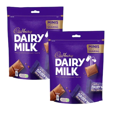 Cadbury Dairy Milk Minis Milk Chocolate 168g Pack of 2
