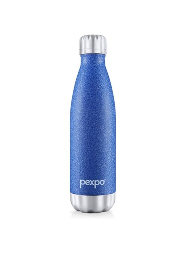 PEXPO Electro 24 Hrs Hot &amp; Cold Stainless Steel Flask - 500 ml BLUE