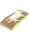 TAS Premium Cat Scratching Pad with Reversible Corrugated Cardboard, Catnip-Infused Lounger for Claw Care, Stress Relief &amp; Play - Eco-Friendly Furniture Protector for Happy, Healthy Cats
