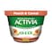 Activia Greek Yogurt, Dairy Snack, Probiotics &amp; fiber, Peach &amp; Cereal Yogurt, 150g