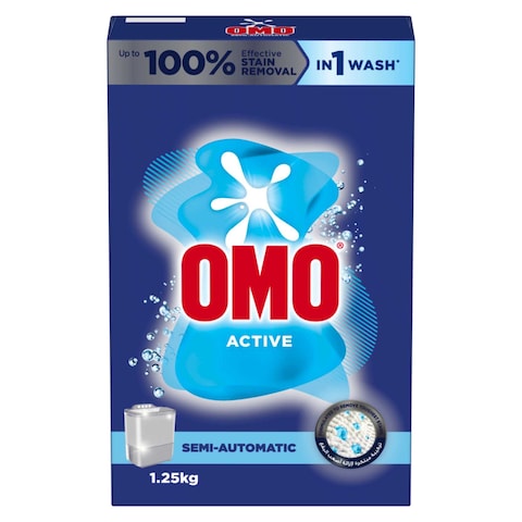 OMO SemiAutomatic Powder Laundry Detergent Active 1.25kg