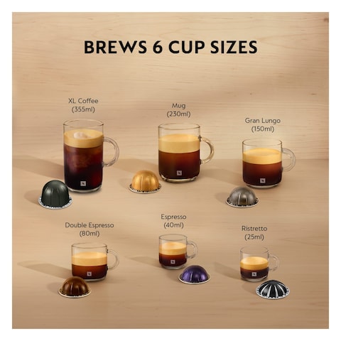Nespresso Coffee Machine Vertuo Pop, 1500 W, 0.56 L, Liquorice Black, Plastic, Removable Tank
