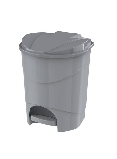 10L Step-On Waste Bin With Pedal (Pearl Grey) Grey