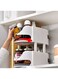 Turntable Spice Rack 2 Tier Rotating Rack for Spices Bottles Oil Ingredients and condiments