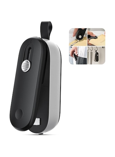 ODSD Bag Sealer, 2 in 1 Mini Bag Sealer Heat Seal and Cutter with Lanyard, Portable Handheld Chip Bag Sealer Heat Sealer for Snacks Candies Plastic Bag Food Storage (Batteries Included)