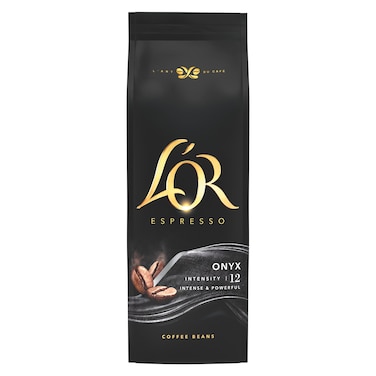 L'or Onyx Intensity 12 Espresso Coffee Beans, 500g
