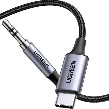 UGREEN USB C to 3.5mm Cable 1M DAC Type C to 3.5mm Headphone Adapter Audio Male Jack Plug Cable Car Stereo Compatible with iPhone 16 Series, iPad Pro/Air 2024, Samsung S24 Ultra S24/23, Pixel 5