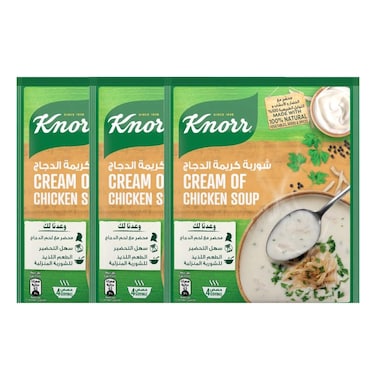Knorr Cream of Chicken Soup, 65g Pack of 3