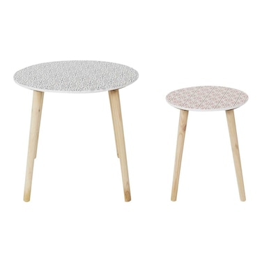 Home Decor Factory Patio Nesting Table 2 PCS
