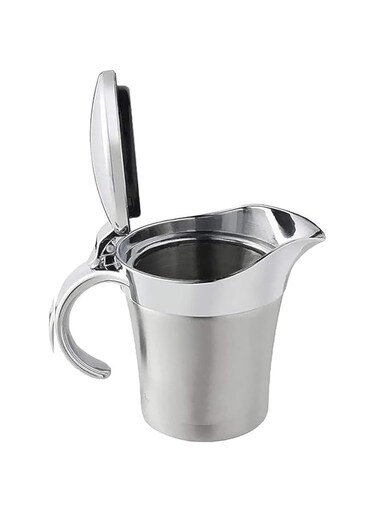 URONN Double Insulated Gravy Boat &acirc;&acirc;&sbquo;&not;&acirc;&euro;&oelig; Stainless Steel Sauce Jug with Hinged Lid