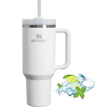 Stanley Quencher H2.0 Flowstate Tumbler 1.2L - Cold For 11 Hours - Iced For 48 Hours - Metal Water Bottle With Straw, Handle And Lid - Dishwasher Safe - Travel Mug For Cold Drinks