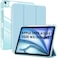ZOOMEE Case for iPad Air 13 Inch Case 2025 M3/2024 M2 With Pencil Holder, Hybrid Smart Cover iPad 13 Air M3 M2 Case with Clear Transparent Back, Supports Touch ID, Auto Wake/Sleep - Blue