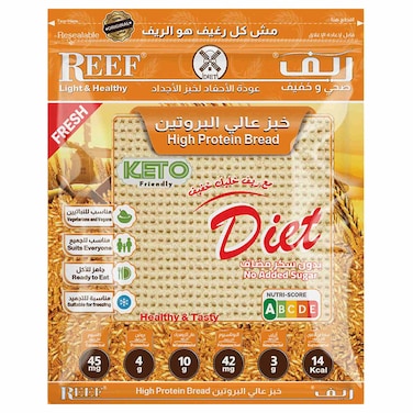 ريف خبز  عالي البروتين بدون سكر مضاف 200 غرام