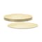 Fun Green Track Wooden Round Plates Beige 5.6inch 10 PCS