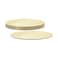 Fun Green Track Wooden Round Plates Beige 5.6inch 10 PCS