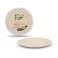 Fun Green Track Wooden Round Plates Beige 8.6inch 10 PCS