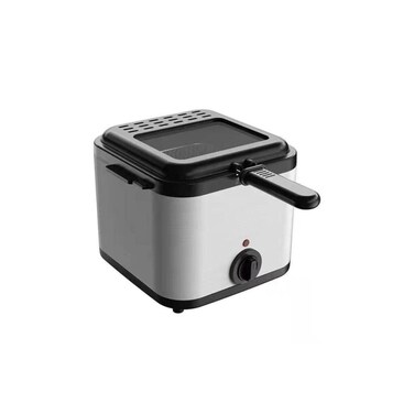 Deep Fryer 2.5L with View Window   Stainless Steel Lid   Silver &amp; Black   Home Use