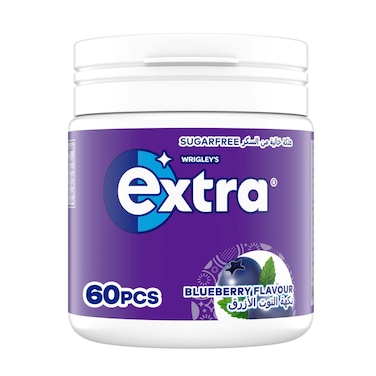 Wrigley's Extra Gum Blueberry, Sugar Free Chewing Gum 60 Pellets