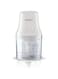 Philips Chopper Daily Collection - 450W, 0.7L Plastic Bowl, 2 Blades, White - HR1393/01