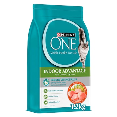 Purina One Indoor Advantage with Chicken Cat Dry Food, 1 Years+, 1.2kg