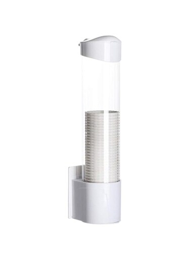 Disposable Cup Dispenser Wall Mounted Cup Dispenser for Plastic or Paper Cups, Cup Organizer Practical Dust Paper Cup Dispenser Holder Cups Water Fountain