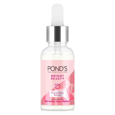 Pond's Bright Beauty Triple Glow Serum with Niacinamide and Hyaluronic Acid 30g