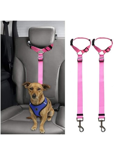 NC Dog Leash Large Dogs Double Handle Training Durable Special Non-Slip Design Stylish Leash Complete Control for Large Medium and Small Dogs Great for Training，Play，Camping or Backyard