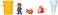 Jakks Pacific Redcolorful Nintendo 2.5 Sparkling Waters Diorama Set