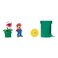 Super Mario Nintendo Soda Jungle Diorama Includes 3 Figures And 2 Accessories: 2.5-Inch Mario, Wiggler, Piranha Plant, Warp Pipe, Coin. Ages 3+ (Officially Licensed)