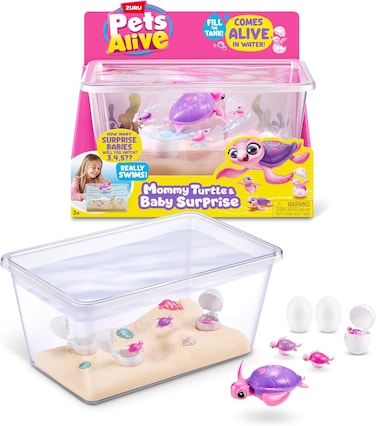 Pets Alive Mama &amp; Baby Surprise, Series 1, Mama Turtle Surprise Playset