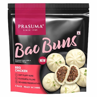 Prasuma BBQ Chicken Bao Buns, 300g