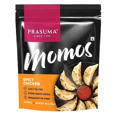 Prasuma Spicy Chicken Momos, 200g