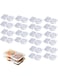20PCS Reusable Snack Container, Disposable Leakproof Food Storage, Ideal for On-the-Go Meals &amp; Parties, Double Compartment Condiment Container With Lids, Take Out Sauce Container
