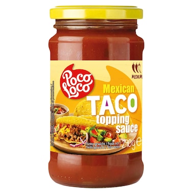 Poco Loco Medium Mexican Taco Topping Sauce, 290g