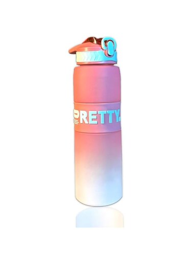 1000 ML Premium Water Bottle Leak-Proof, BPA-Free, Lightweight, Eco-Friendly, Convenient Handle for Gym, Office, Travel, Outdoor Exercise, and Home Use (Pink)