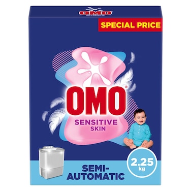 Omo Semi-Automatic Powder Laundry Detergent for sensitive skin 2.25kg