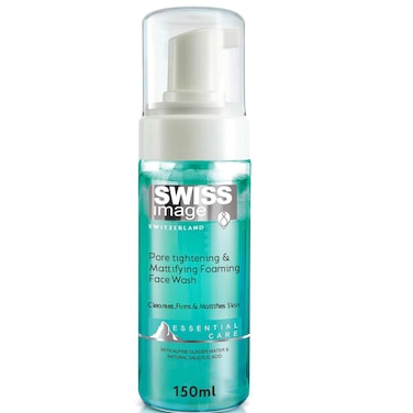 سويس إيمج إيسنشال كير غسول الوجه الرغوي لشد المسام وإزالة لمعان البشرة- شفاف 150 ملل