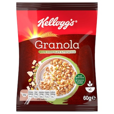 Kellogg's White Chocolate with Pistachio Granola , 60g