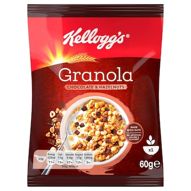 Kellogg's Granola Chocolate with Hazelnuts, 60g