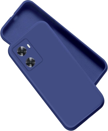 Case for OnePlus Nord N20 SE, Liquid Gel Rubber Bumper Case with Soft Microfiber Lining Cushion Slim Hard Shell Shockproof Protective Cover for OnePlus Nord N20 SE (Blue)